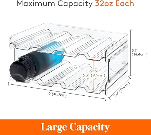 Miniatura 6 de Lifewit Dispensador de arroz de 25 libras (24.9 lbs), contenedor de almacenamiento de arroz sellado a prueba de humedad, organizador de botellas de
