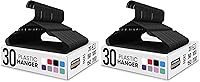 Vista 38 de Utopia Home Perchas de plástico, paquete de 50 unidades, colgador perfecto para ahorrar espacio, duradero y fuerte, organizadores de armario Negro