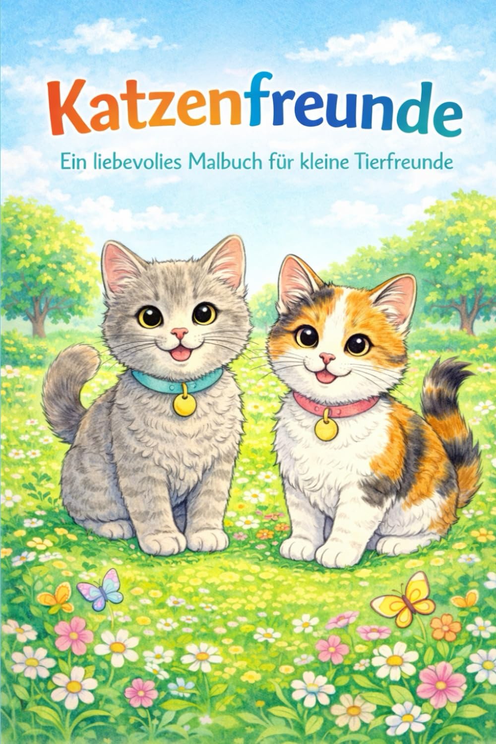 Katzenfreunde: Ein liebevolles Malbuch für kleine Tierfreunde (Die Freunde-Malbuchserie – Kreativer Ausmalspaß für Kinder ab 3 Jahren)