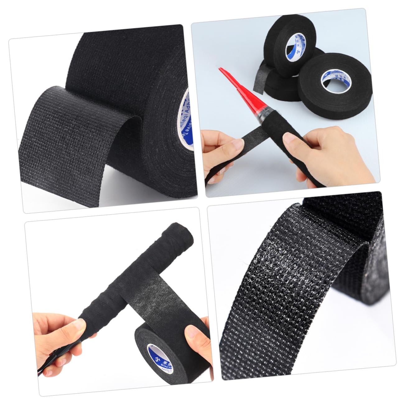 GALPADA 1Roll Non Slip Racket Grip Tape of Elastic Badminton Tennis Grip Tape Durable Sweat Absorbent for Racket Control Shock Absorption