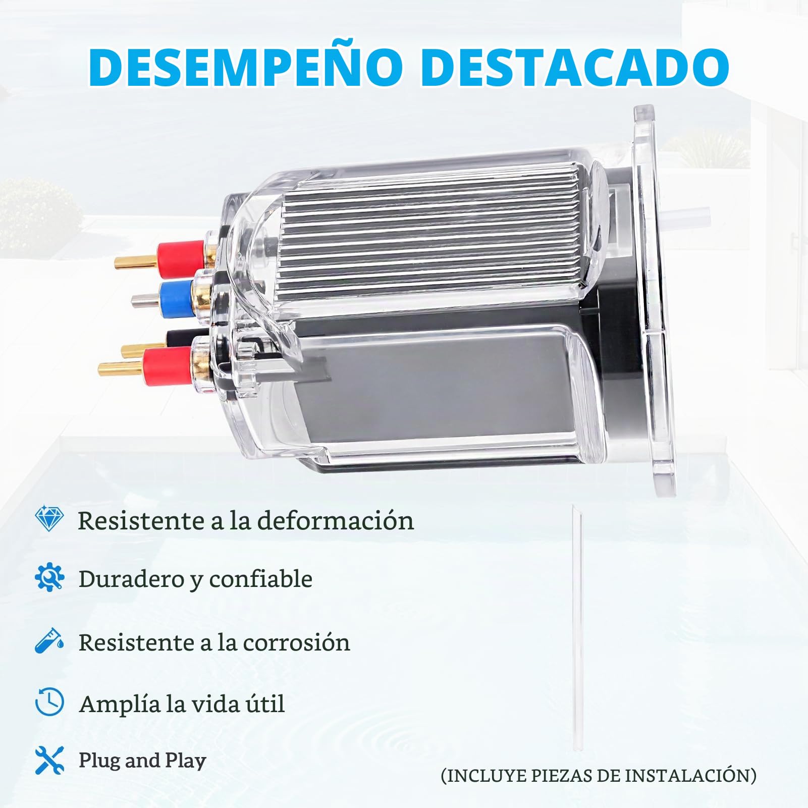 R0511400 - 35 electrodos de repuesto de celda de sal compatible con Zodiac Jandy AquaPure Ei Series Generador electrónico de cloro de agua salada APURE35 APURE35PLG, hasta 35,000 galones