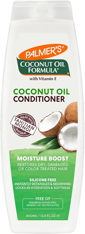 Palmer's Moisture Boost Hair Conditioner, Coconut Oil Formula (13.5 Fl Oz) | Rich, Creamy Conditioner For Dry, Damaged or Color-Treated Hair, Instantly Detangles & Nourishes for Silky, Shiny Hair
