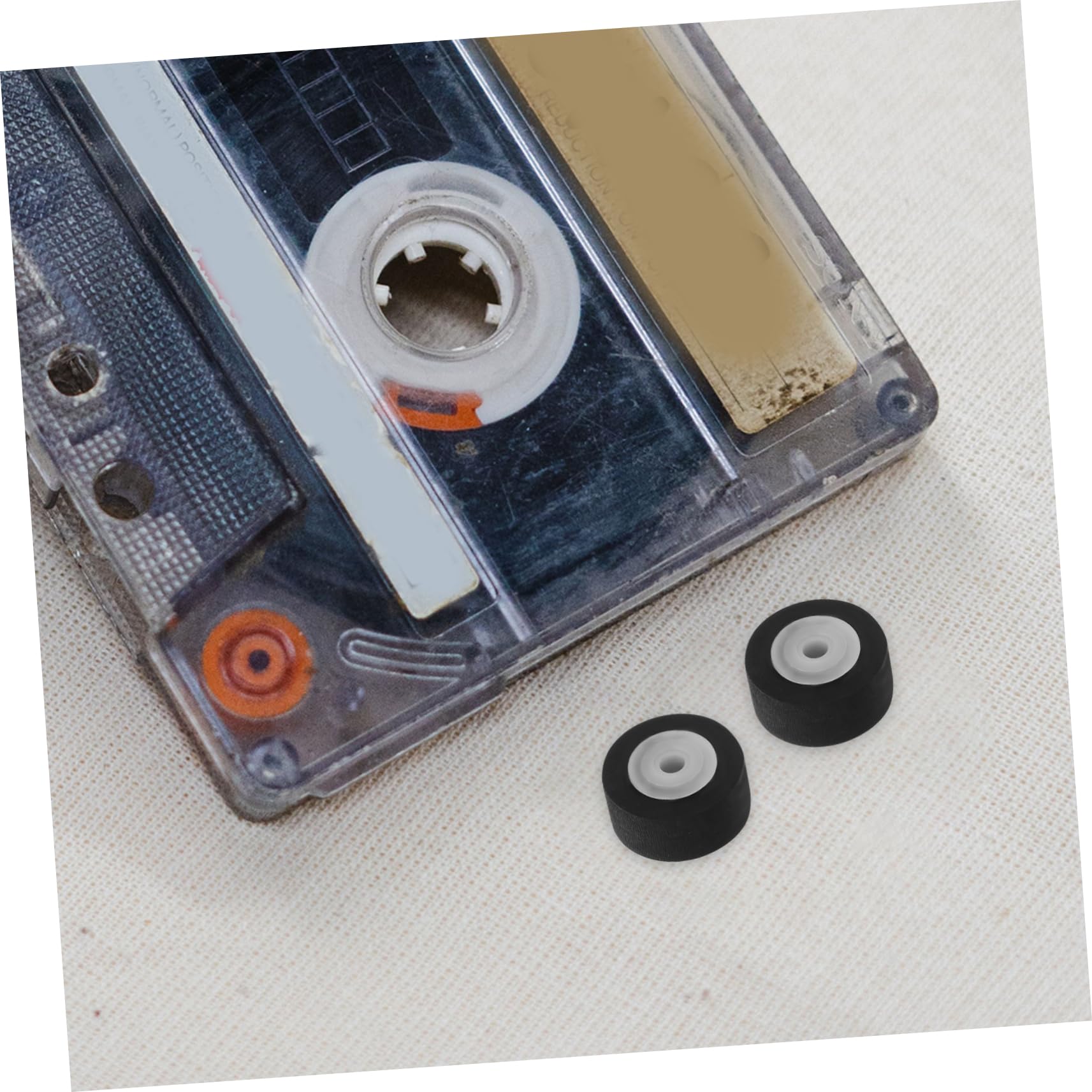 MOLUCKFU 12pcs Pinch Roller for Recorders Bearing Rollers for Video and Audio Tape Machines Practical Replacement Parts for Cassette Tape Repair and Maintenance