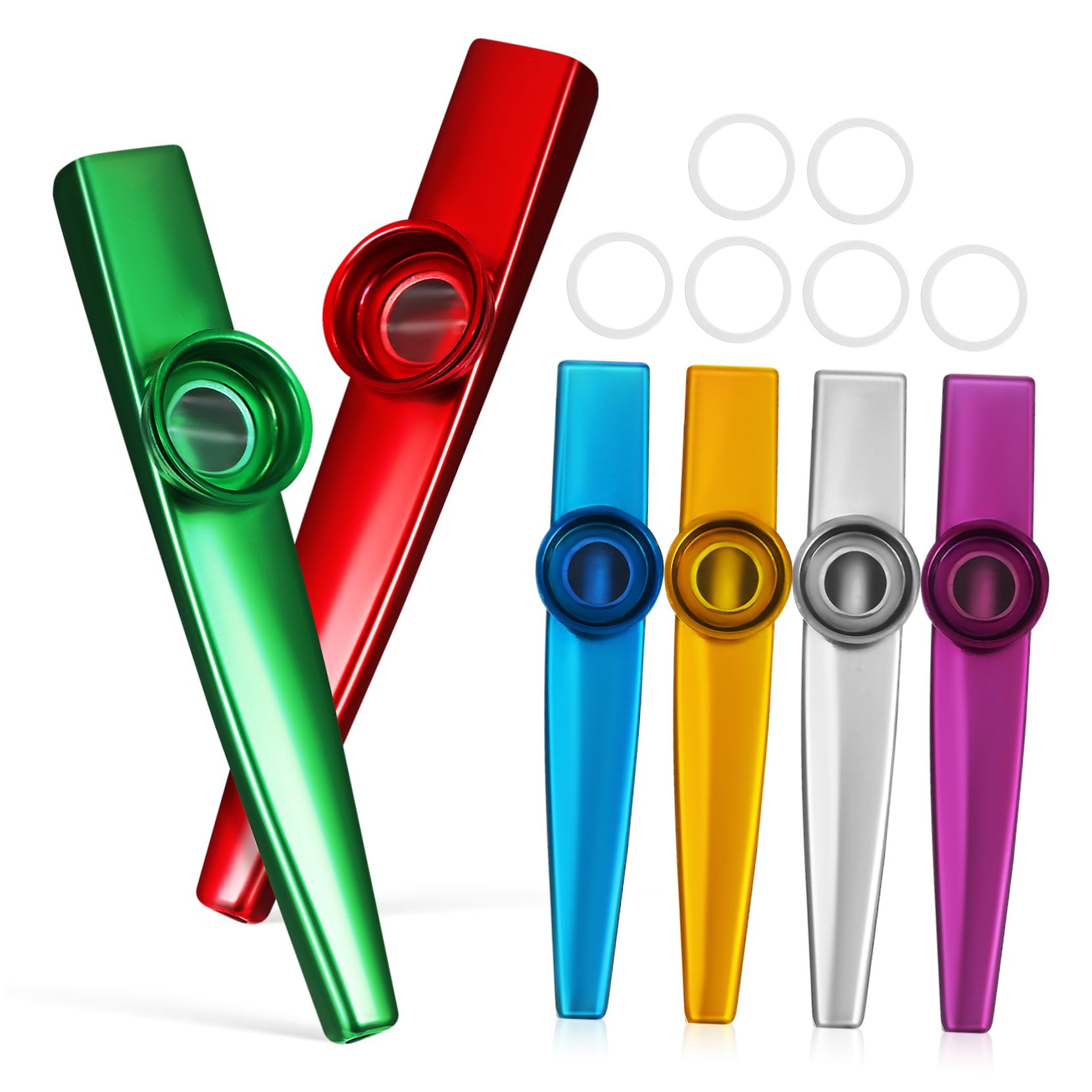 Milisten 6 Pcs Musical Instruments Performance Kazoo Adult Mouth Instrument Small Kazoo Kazoos Bulk Kazoo For Music Lover Practice Kazoo Adult Kazoos child Zero-based Metal small instrument