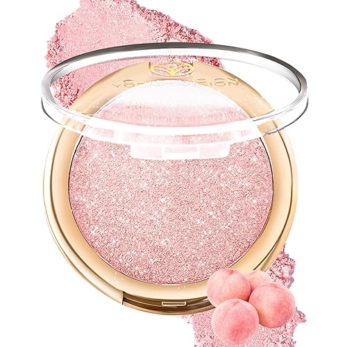 YOUNG VISION Pressed Powder Highlighter, Baked Natural Glow Contour Powder