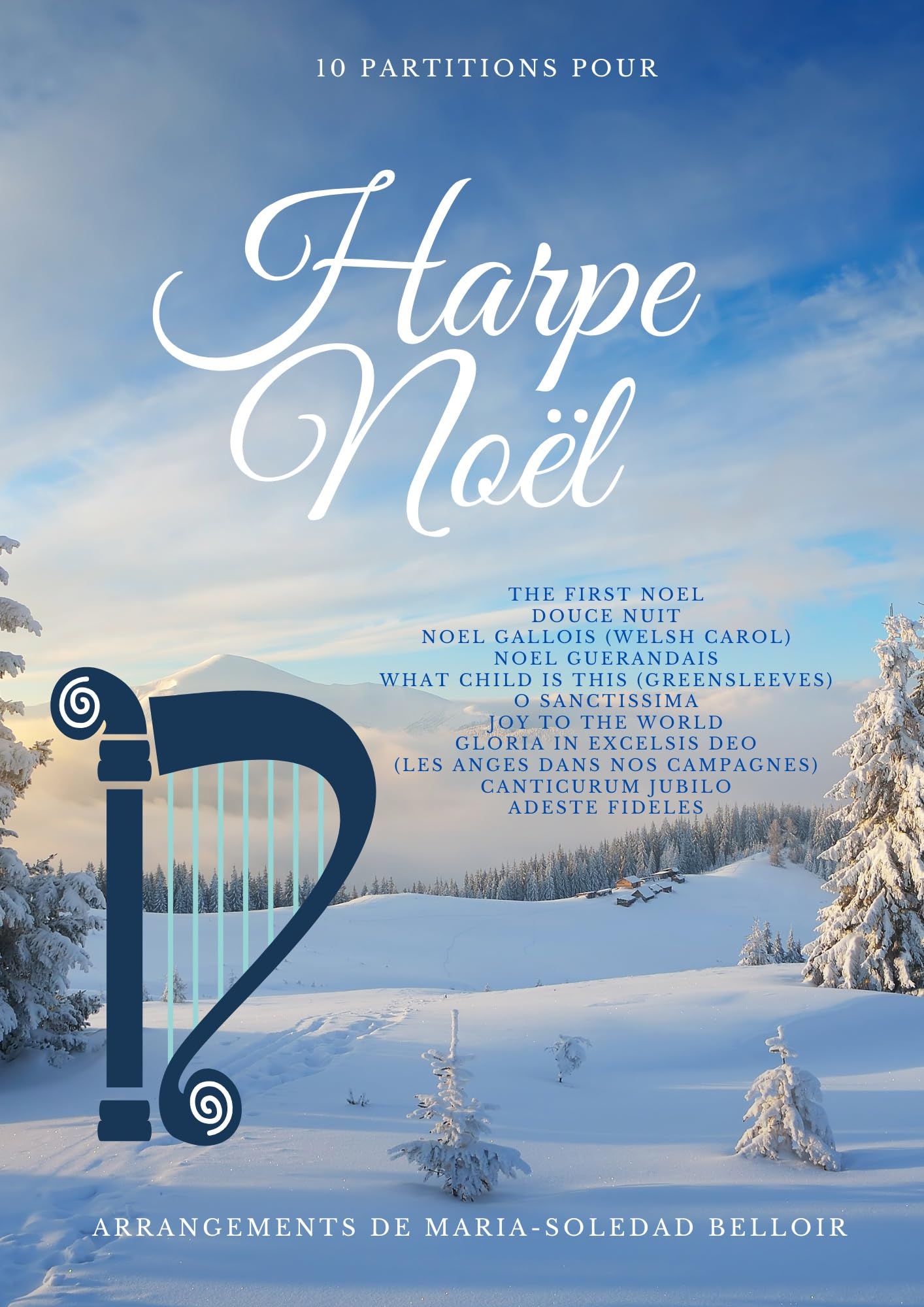 Harpe Noël Sheet music t. 1 partitions faciles à jouer pour Noël