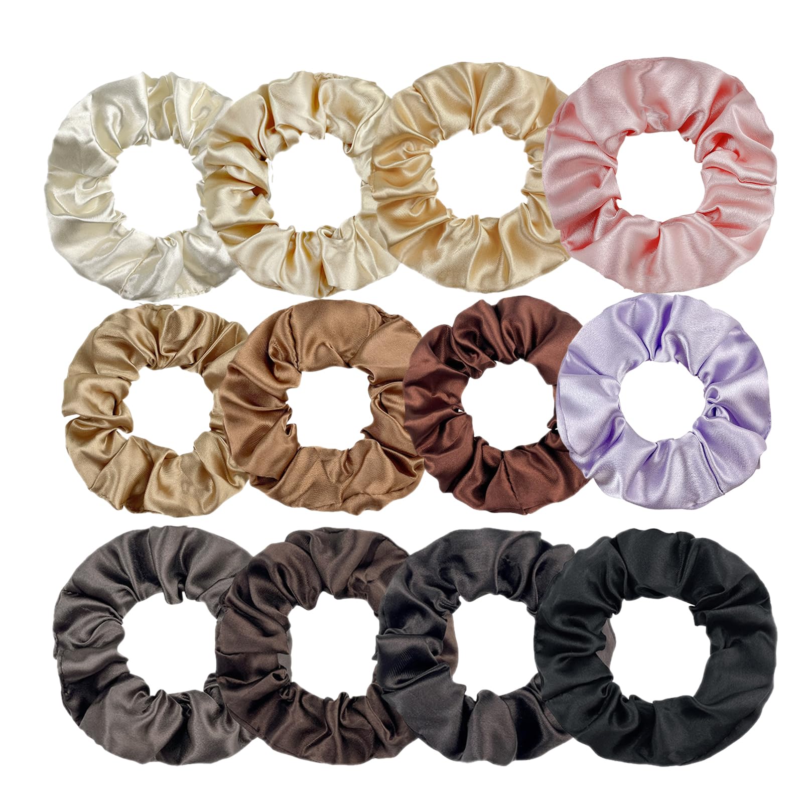 MOSOTECH 20 Stück Haargummis, Stylische Chiffon Haargummi Scrunchies, Elastische Gummibänder Haarband für Damen & Mädchen