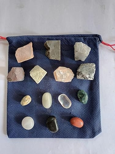 Miniatura 2 de ORION GEMS REIKI-CHARGED - Juego de 14 piezas de cristales curativos de 7 chakras de alta calidad, empaquetado en nuestra hermosa bolsa de Potli