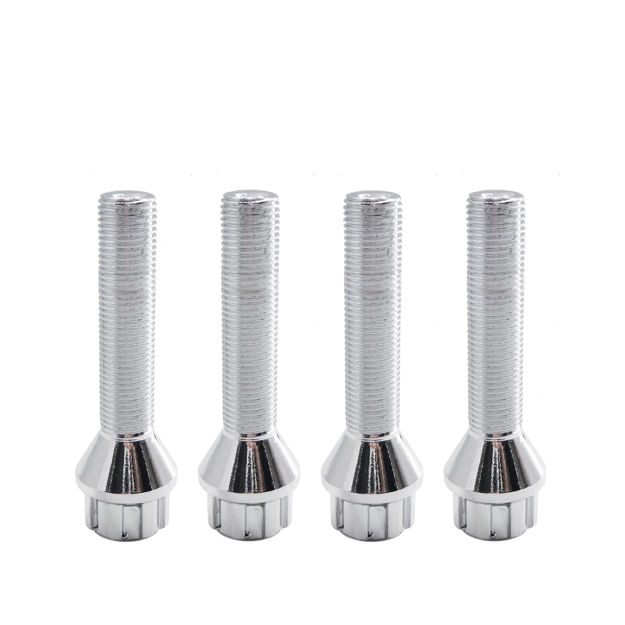 SIMONI RACING BRA/60 Kit 4 pernos antirrobo - Tornillos antirrobo para ruedas llave 17-19 M12x1.25 Longitud 50 mm
