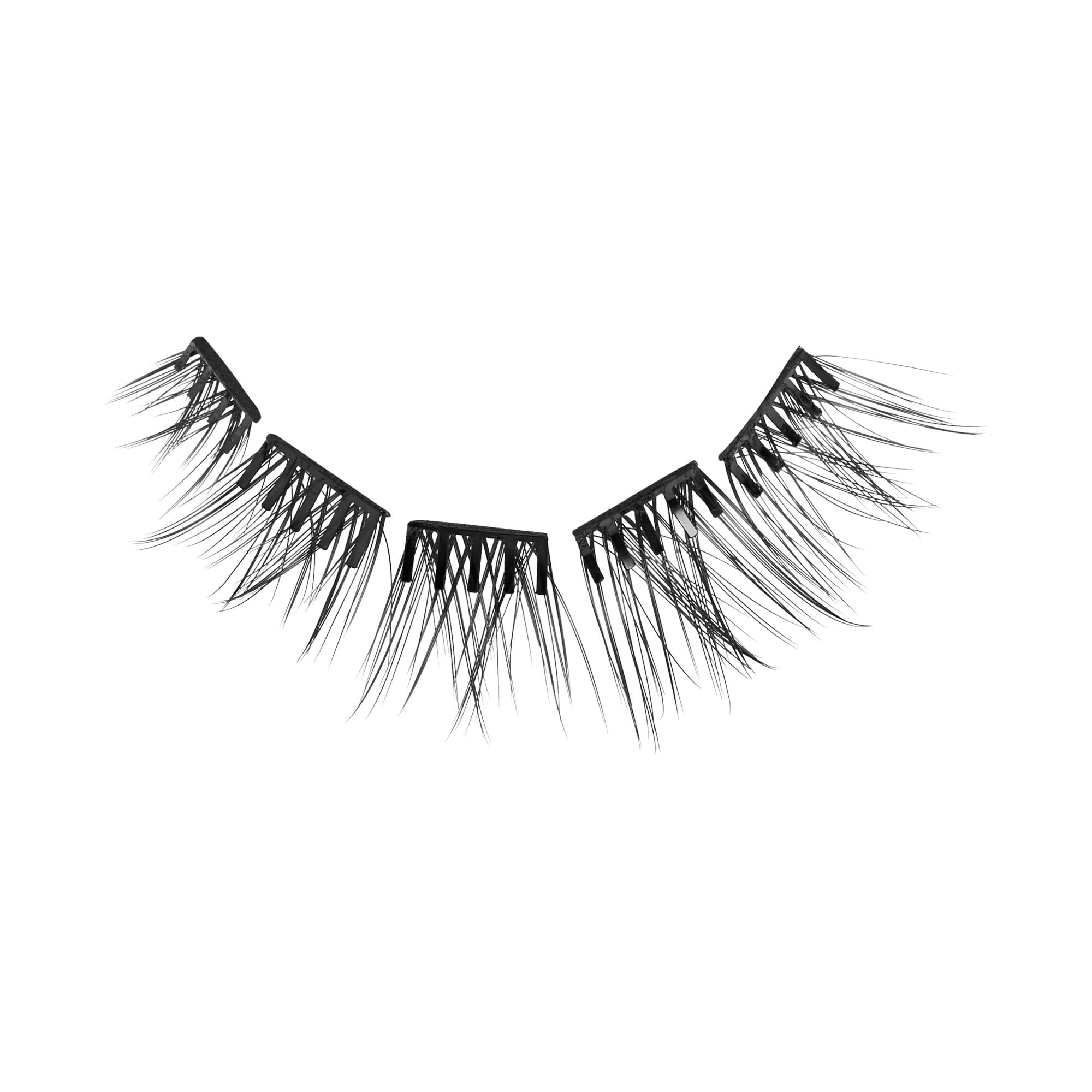 KISS imPRESS Press-On Falsies Eyelash Cluster-Set, Voluminous, Schwarz, Fuss frei, unsichtbares Band, natürlich, 24 Stunden, keine Verletzung, keine Kleberückstände, Gorgeous, Flawless, schnell &