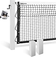 Katop Pro In-Ground Tennis Net Set: 4" Square Aluminum Posts, ITF-Compliant Heavy-Duty Net & Built-in Winder for Durable Play