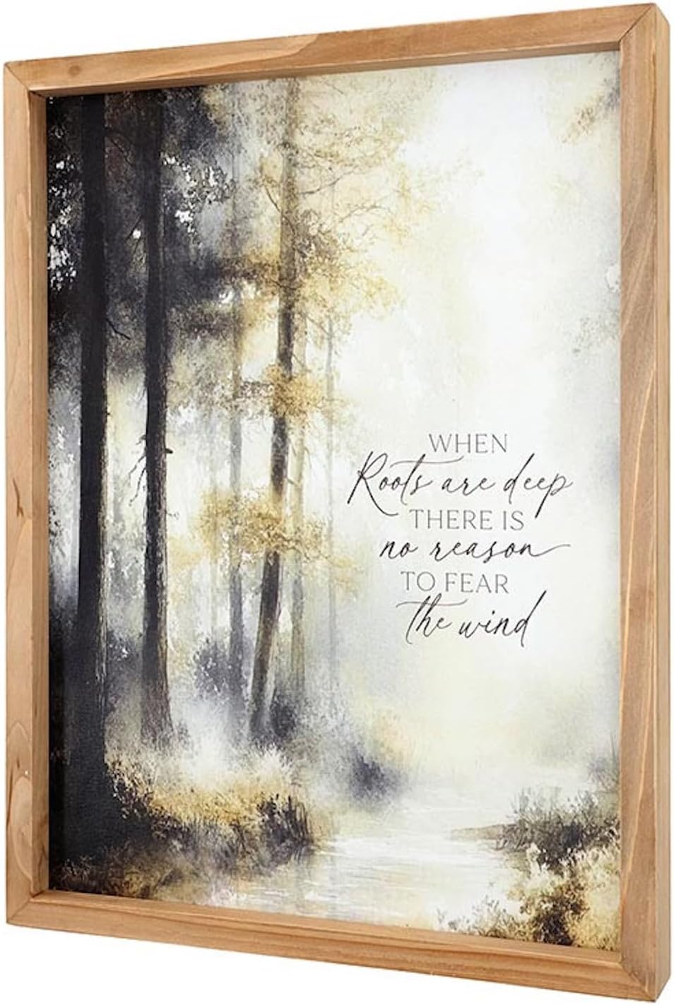 P. Graham Dunn Framed Linen Art,12" x 16", When Roots Are Deep