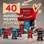 Loacker Minis Variety Pack | Assorted Crispy Wafer Cookies - Hazelnut, Chocolate, and Vanilla Cream Filling | 30% Less Sugar | Non-GMO | Sustainably Sourced Ingredients | 10g/0.35oz – 40 Count, Individually Wrapped