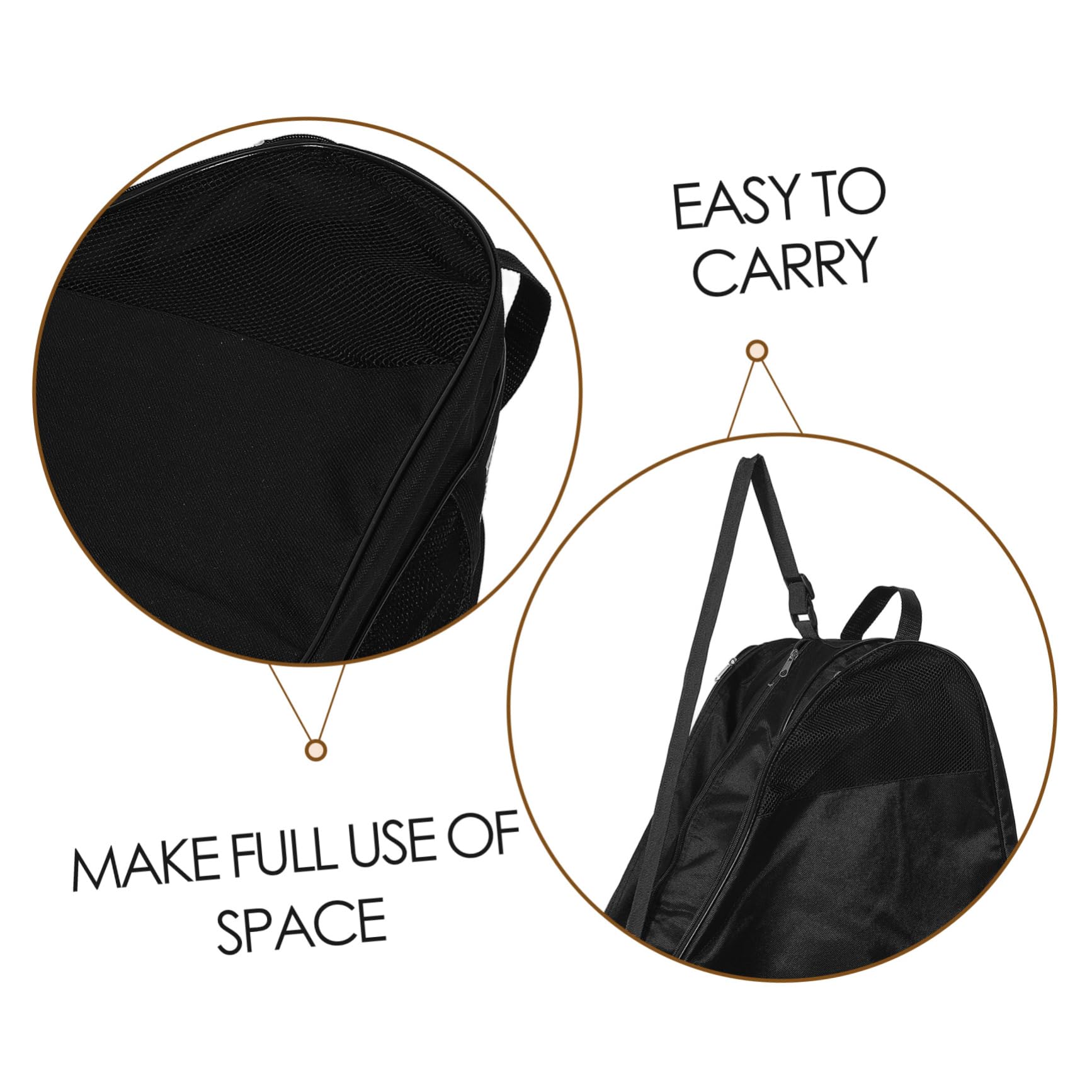 Abaodam Design e Versatile Organizer Multifunzionale Strati Adatta come Spalla o Zaino per Pattinatori e Appassionati Sport con Design Semi Rete