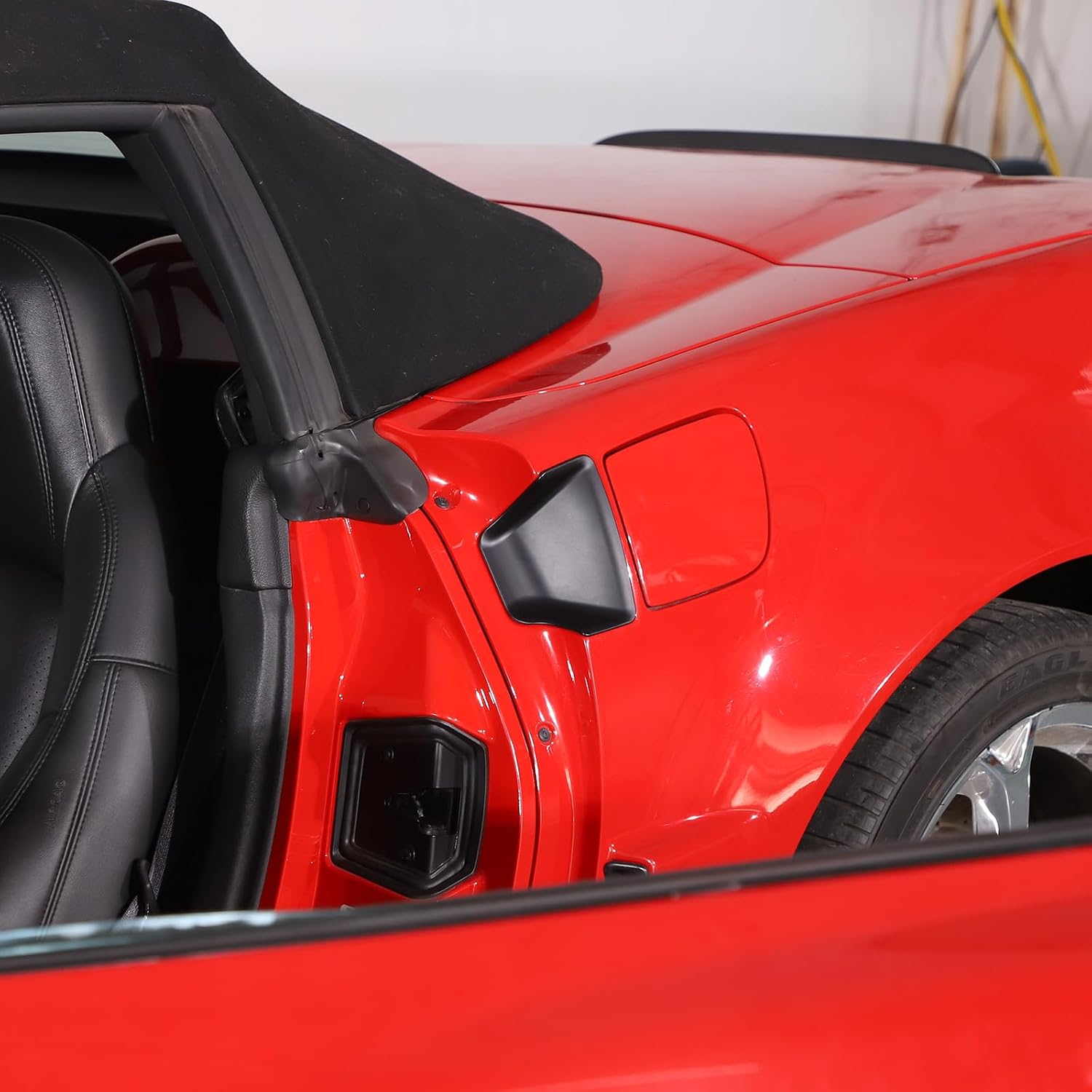 PIUGILH Door Handle Bowl Cover Trim Compatible with Chevy Corvette C6 2005-2013, ABS Car Door Bowl Handle Scratch Protector Cover