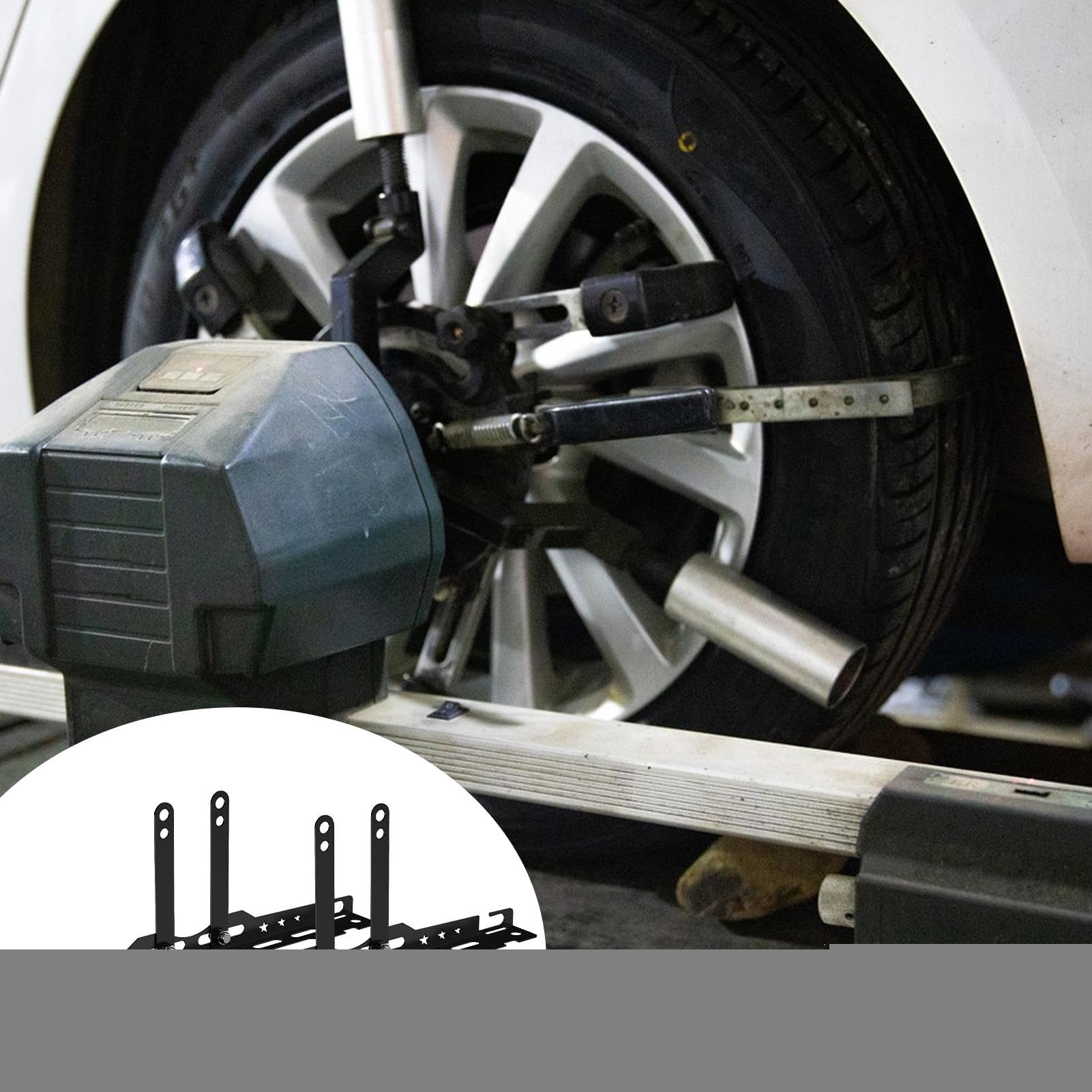 Dispositivo per Allineamento Ruote Kit per Allineamento e Bilanciamento | Piastre di Bilanciamento per Ruote per Auto Bicicletta Moto Camion Berlina SUV Garage Officina Casa