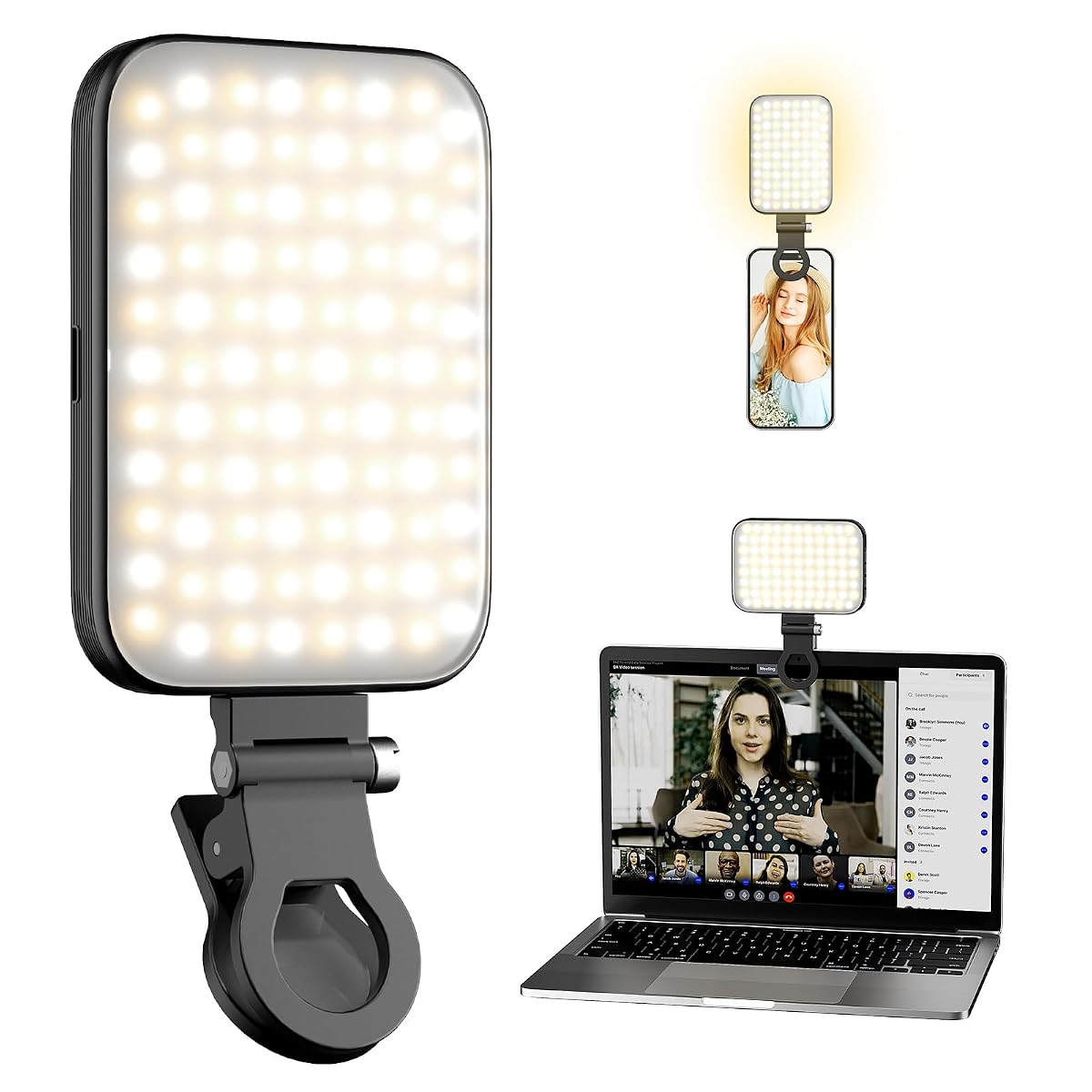 Rechargeable Selfie Light Phone Light Clip Light Portable Fill Light Phone