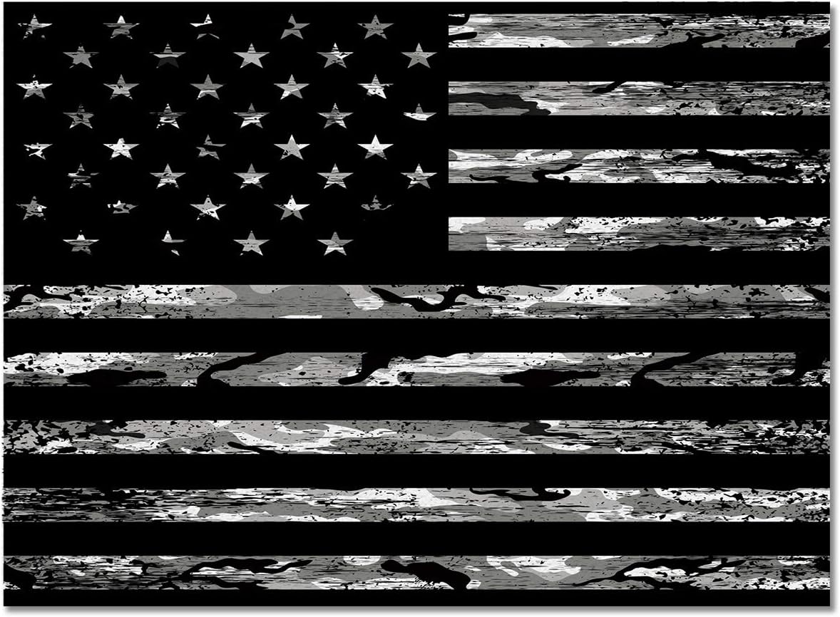 American Rustic Flag Area Rug 5'x8' for Living Room, Kids Teen Girls Boys Bedroom, Independence Day USA Star Stripes Flag Outdoor Indoor Washable Carpet Runner Area+Rug for Kitchen, Hallway, Entryway