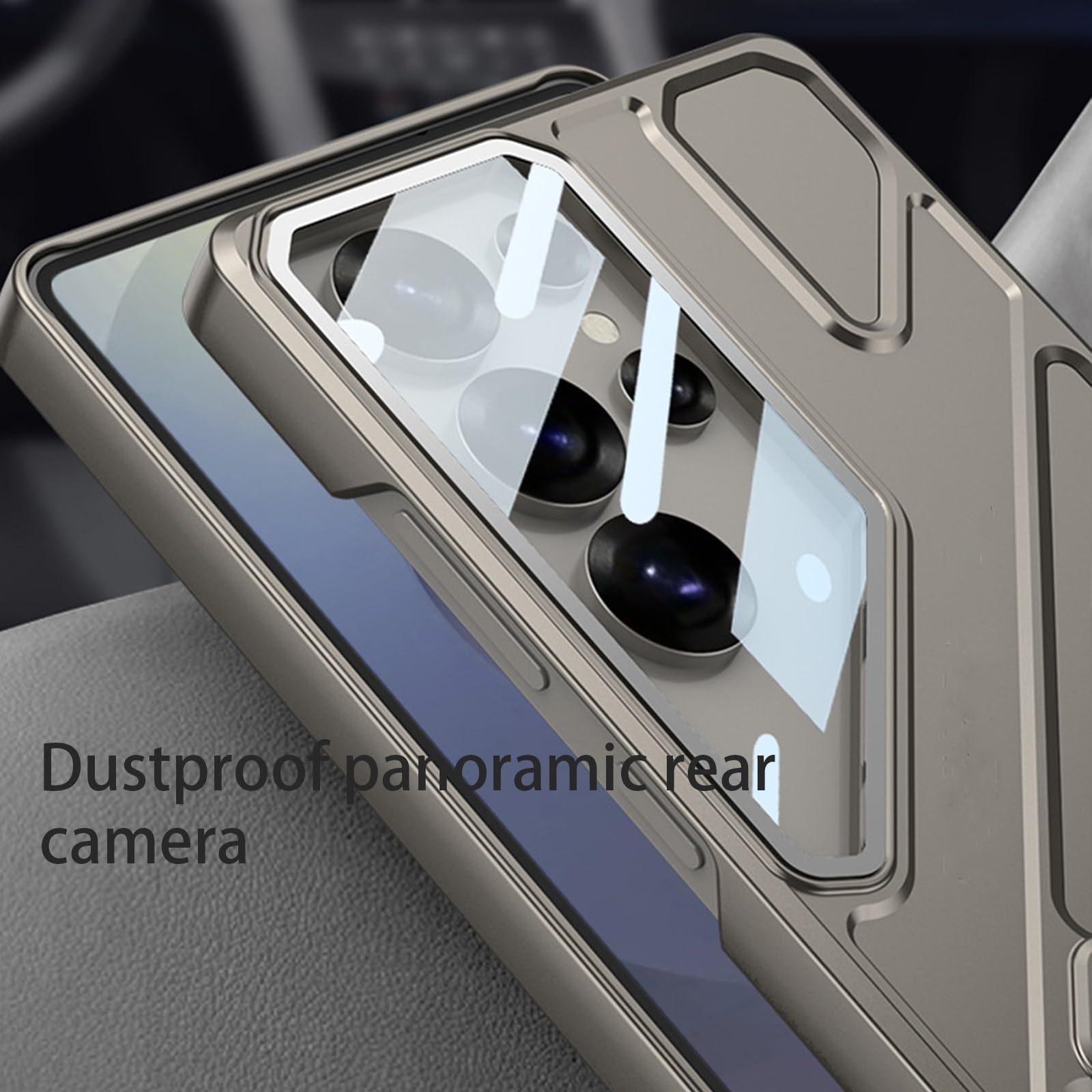 Etui do Samsung Galaxy S25 Ultra, regulowane, duże okienko, stojak, etui na telefon komórkowy, ochrona przed upadkiem (czerwone)