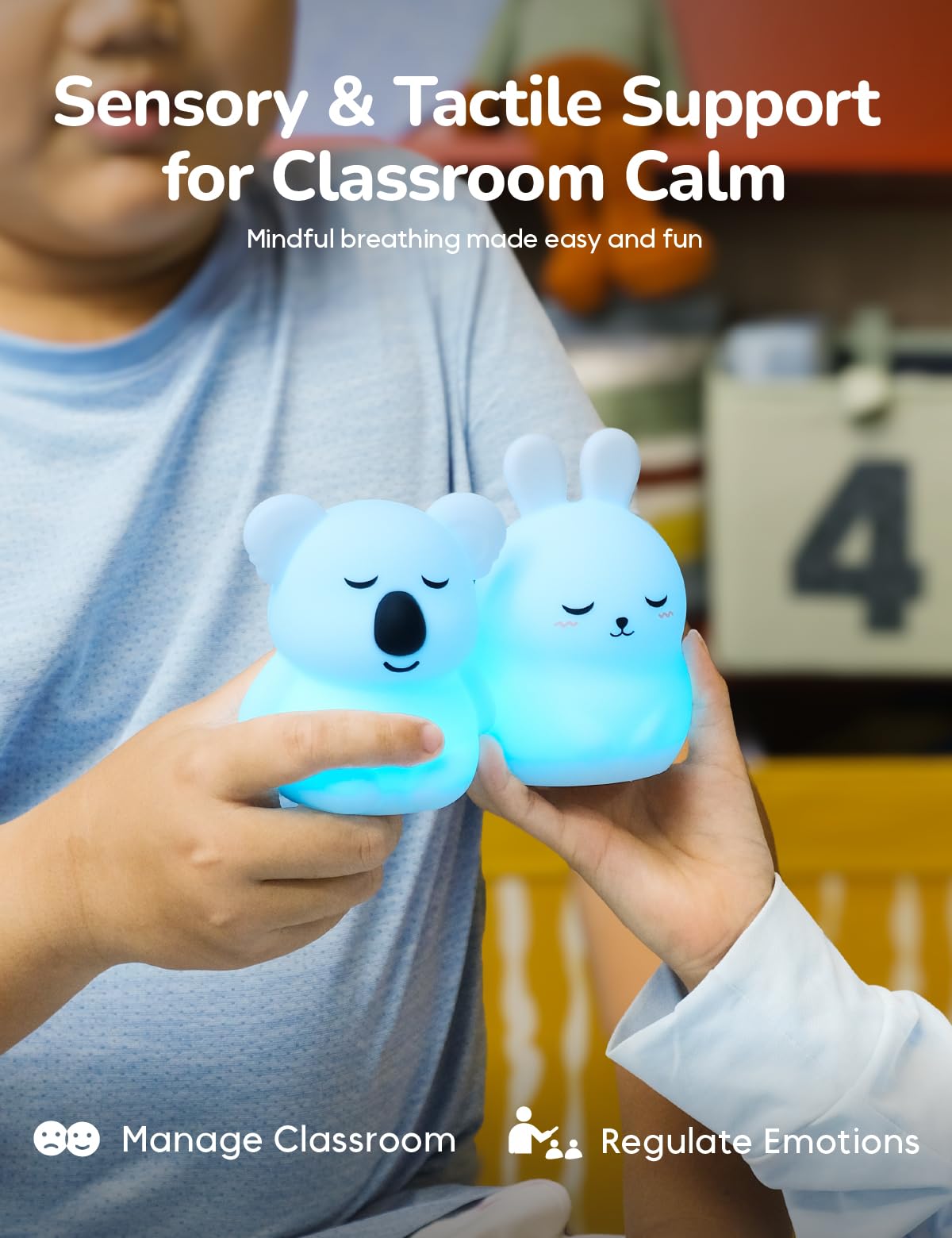 Breathing Pal Mini 'Bonnie' – Luce per respirare consapevolmente, meditazione visiva guidata, luce per respirazione, oggetti per alleviare l'ansia, per calmarsi, meditazione, aiuto per dormire, per