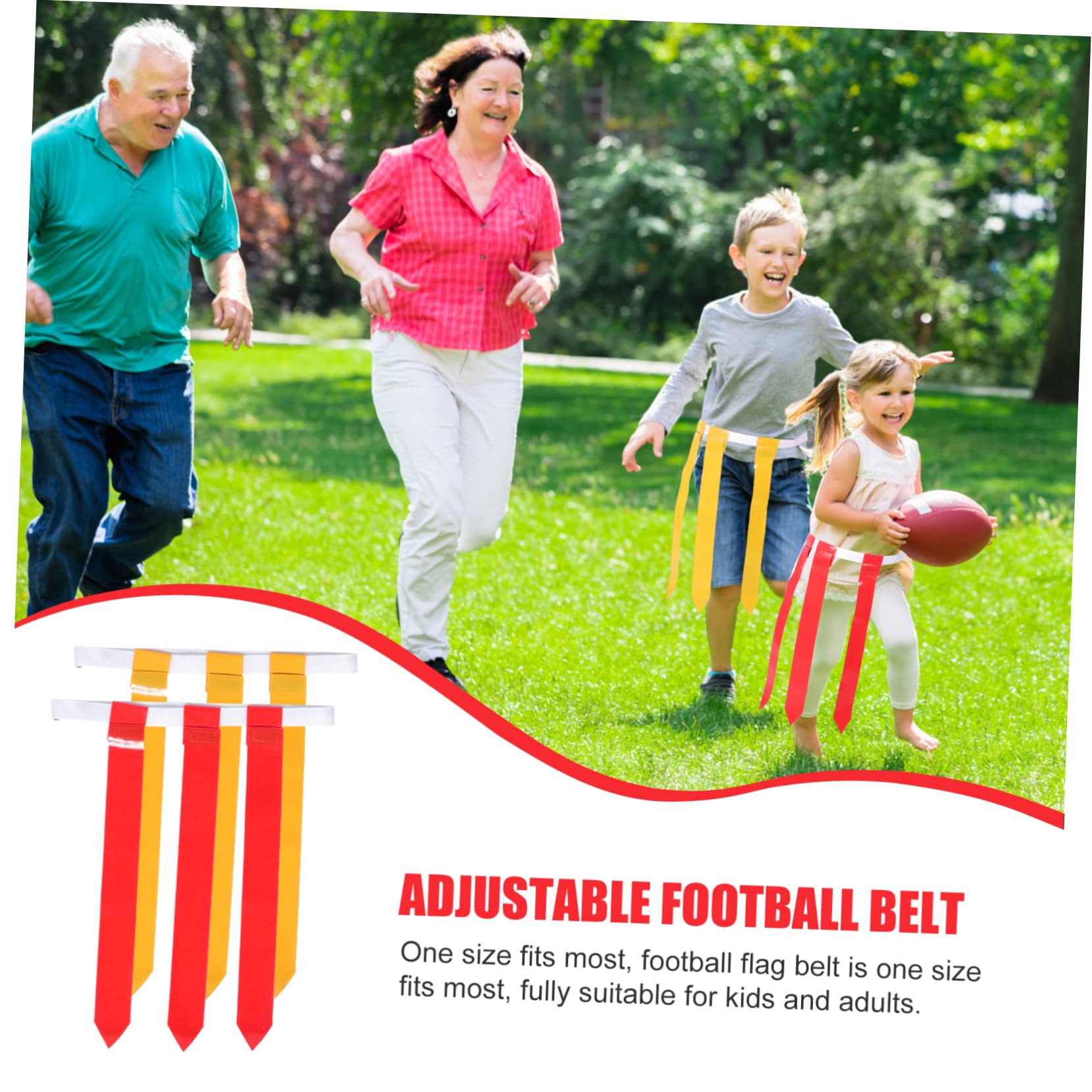 BESPORTBLE Cintura Da Calcio Accessori Da Calcio Cinture Con Bandiera Asta Portabandiera Bandiera Da Calcio Rugby Bandiere Da Calcio Cintura Da Gioco Da Calcio Cintura Da Allenamento Per