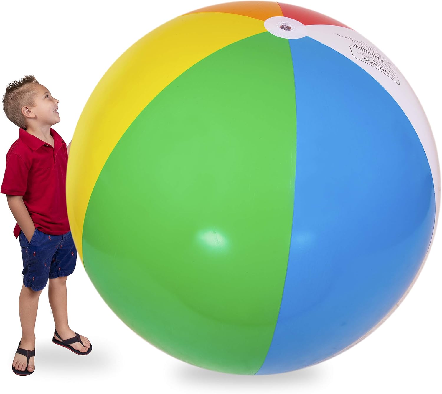 Narwhal Novelties 6 Foot Large Beach Ball; Rainbow, Gigantic, Jumbo Inflatable Beach Ball (6 Foot Beach Ball): Sports & Outdoors