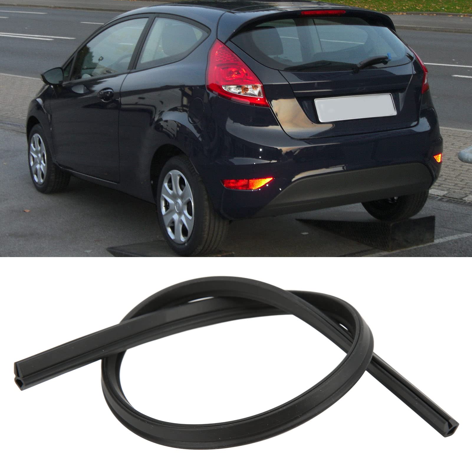 Tbest Striscia di Sigillatura Luce Posteriore, Guarnizione Lampada Posteriore Anti-Polvere e Impermeabile per la Riduzione del Rumore, Sostituzione per Fiesta MK6 Mk7 O/S