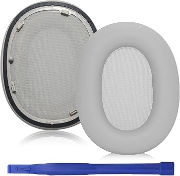 Aiivioll Replacement WH-1000XM6 Ear Pads Compatible with Sony WH-1000XM6 Headphones, Ear Cushions Made of Soft Protein Leather with Memory Foam, Sound Isolation Platinum Silver