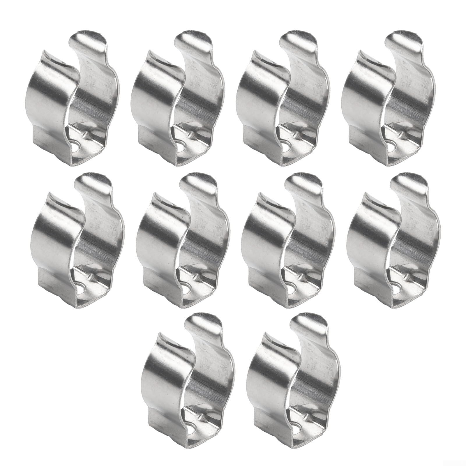10 Clip A Molla In Acciaio Inox 304 Per Organizzazione Utensili - Morsetti A Spugna Multiuso 15 Mm Per Garage E Officina