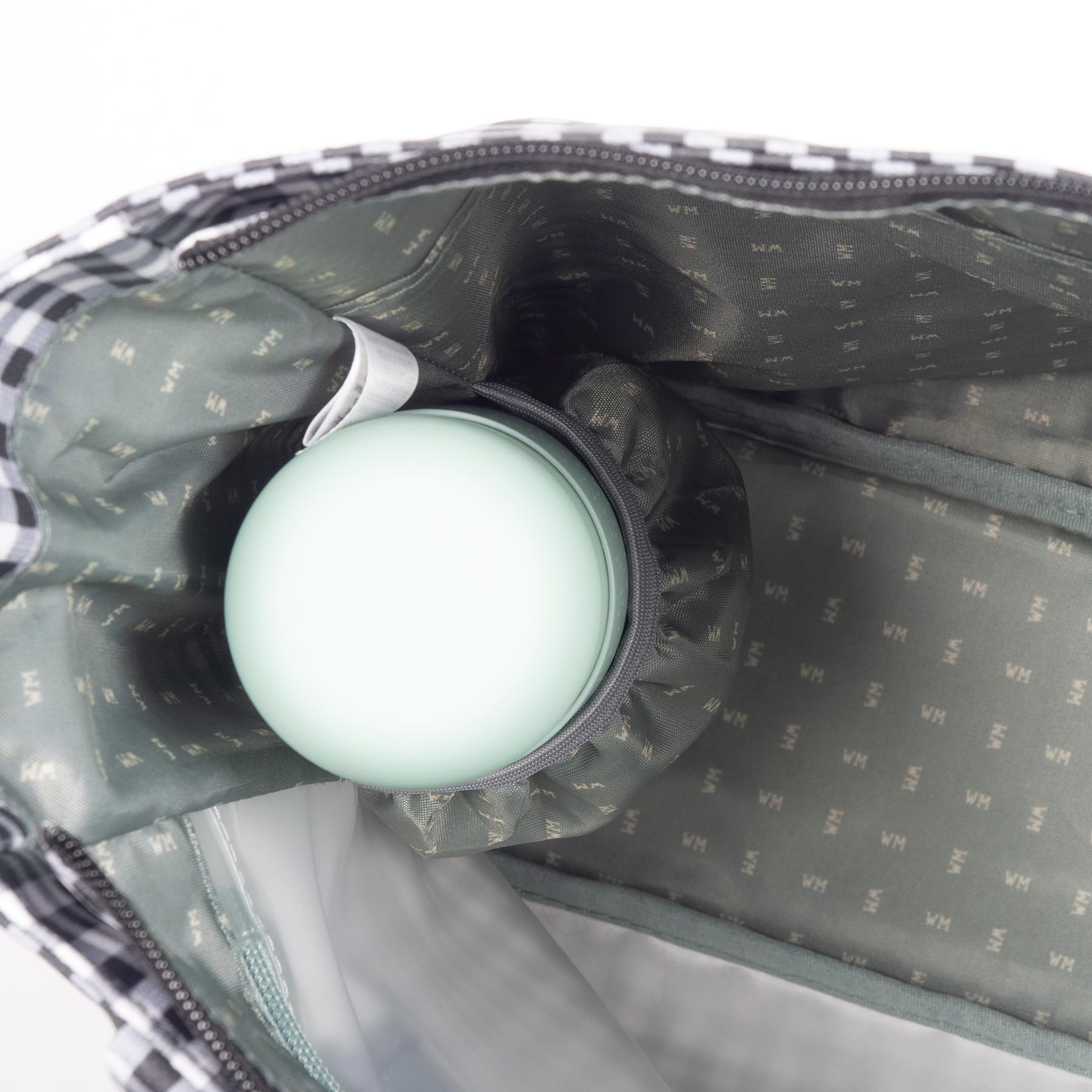 Bolsa Canastilla Walking Mum I Love Vichy (Negro)