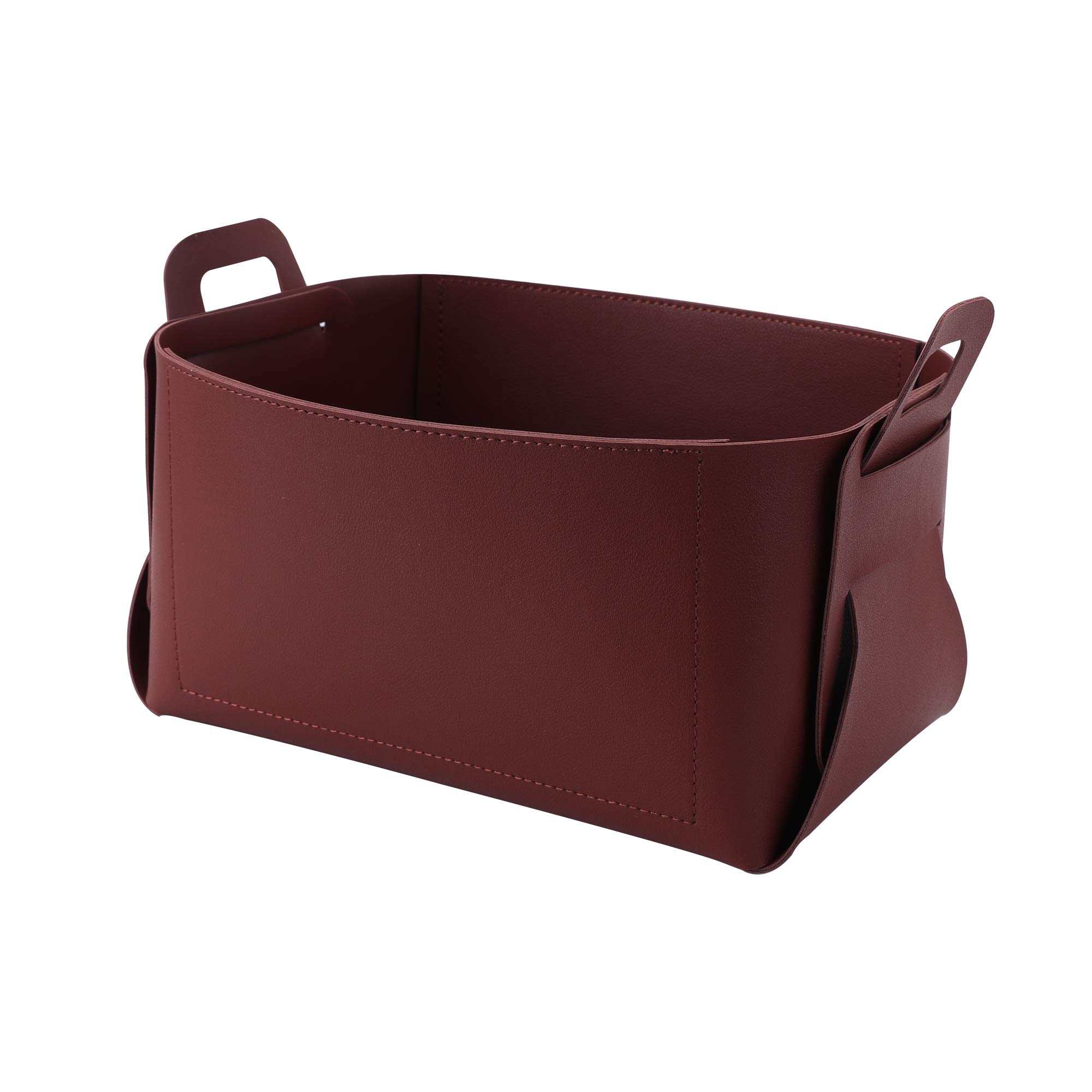 VANTOO Leather Valet Tray, Jewelry Tray, Catchall Tray, Desktop Storage Organizer，Bedside Caddy for Men Key Wallet Watch Coin Phone Change,Candy