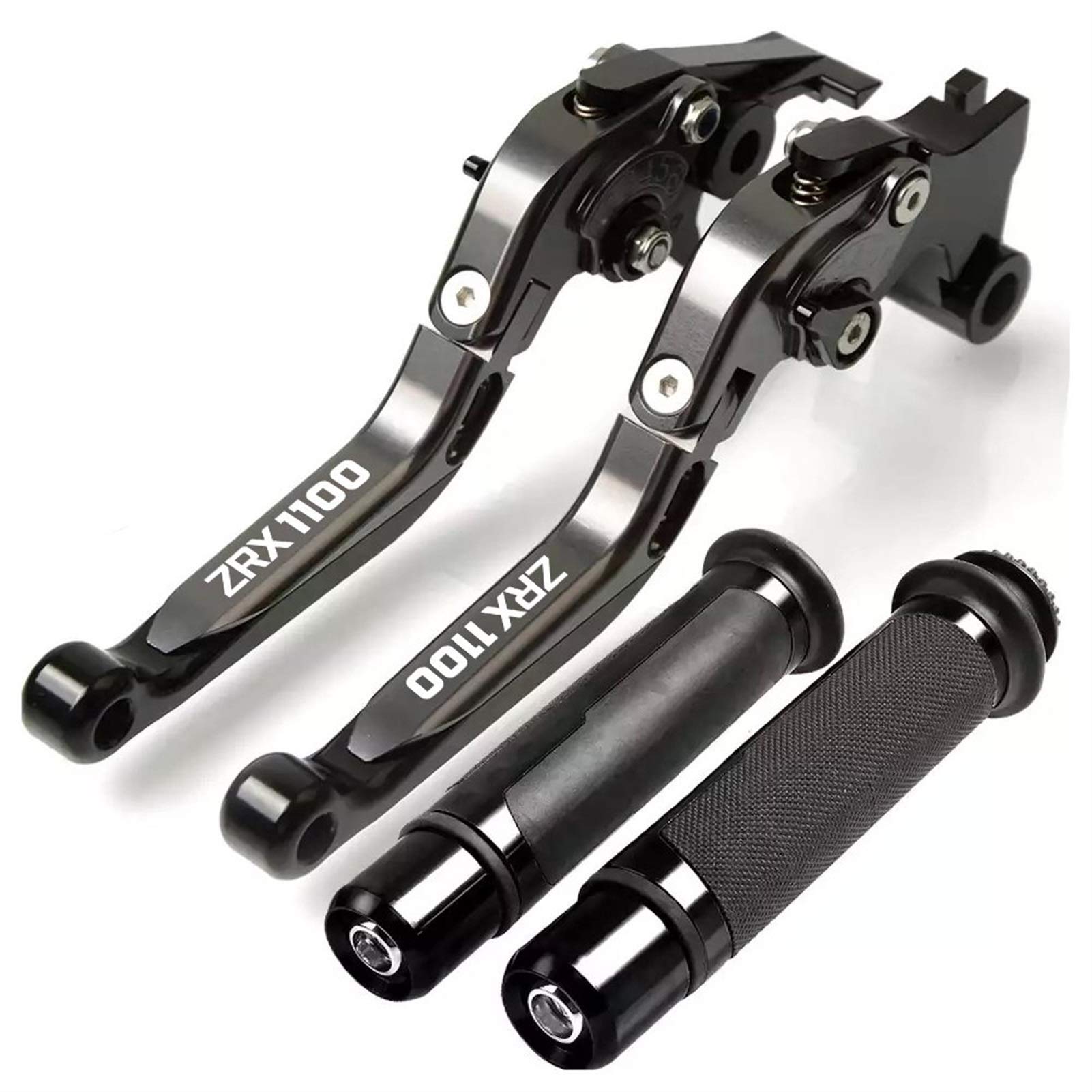 Leva Della Frizione Del Freno Moto Regolabile Pieghevole Freno Frizione Leve Manubrio Manopole Per Kawasaki ZRX1100 1999-2007 2001 2002 2003 2004 2005 (Colore : O)