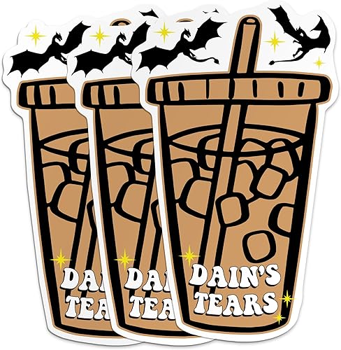 Calcomanías de cuarta ala inspiradas en las lágrimas de Dain, para los amantes de los libros, calcomanías de lectura, calcomanías de vinilo