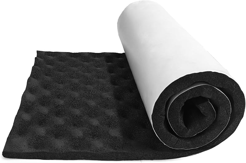 Espuma acústica autoadesiva 20 mm AggSound com designação tipo caixa de ovos – 83,82 x 33,02 cm, 3 pés²