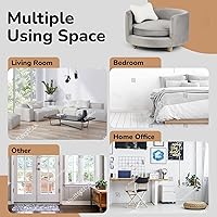 Vista 6 de dCee Sofá redondo para perros, sofá para gatos, soporta hasta 50 libras, 24 pulgadas. Sofá suave y aterciopelado para mascotas para un sueño cómodo