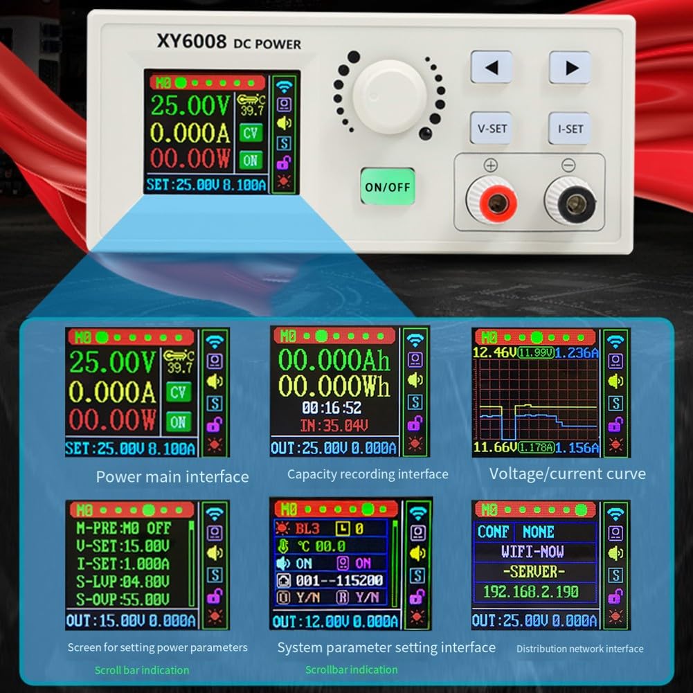XY6008 CNC regulowany zasilacz DC CC 60 V 8A 480 W przetwornik obniżający