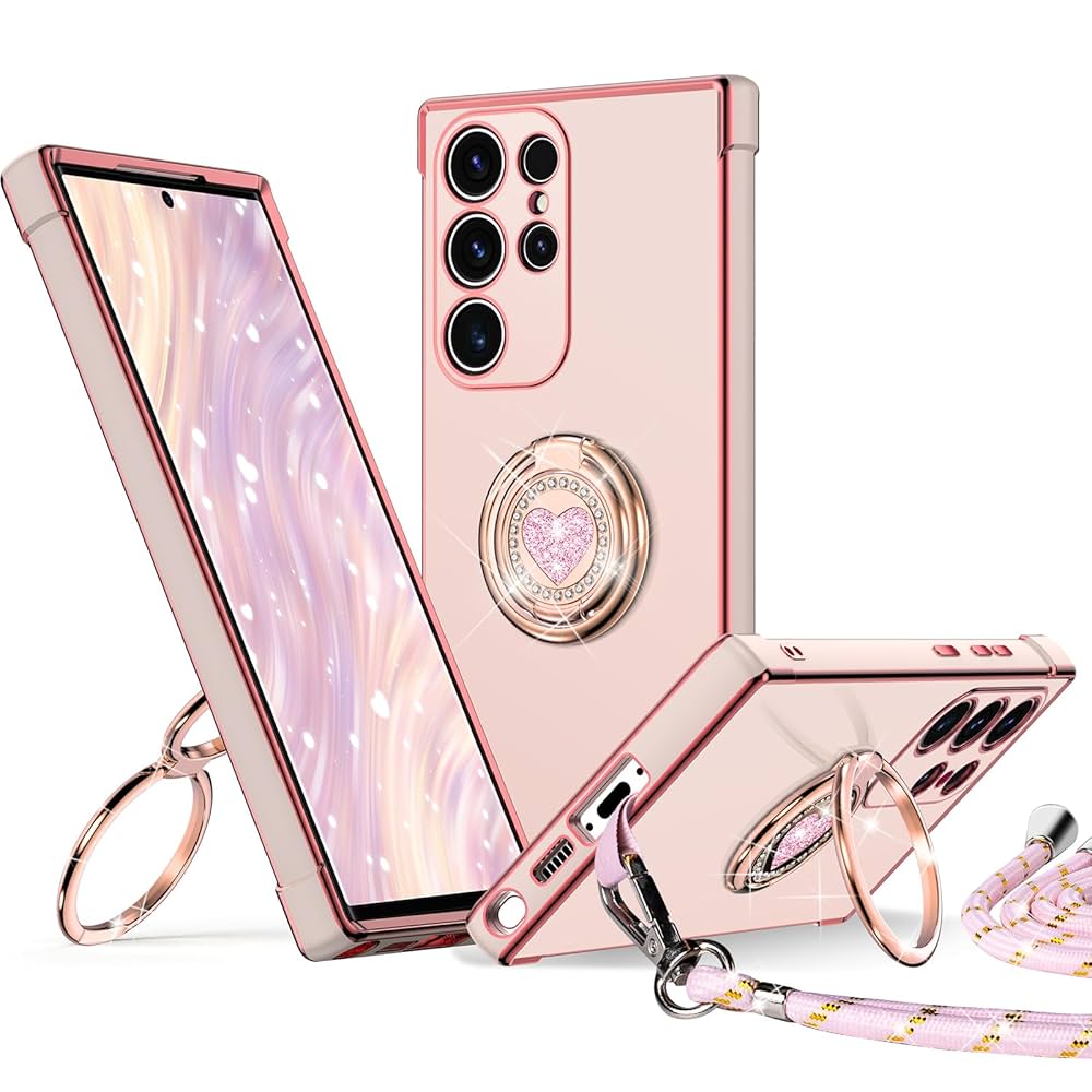 XYZ for Samsung Galaxy S23 Ultra Case with Stand, Double