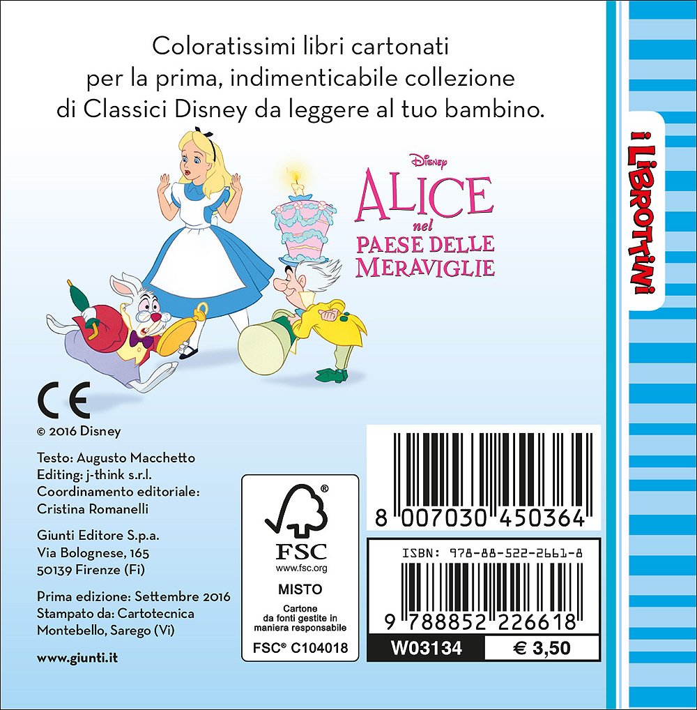 Alice nel paese delle meraviglie librottini