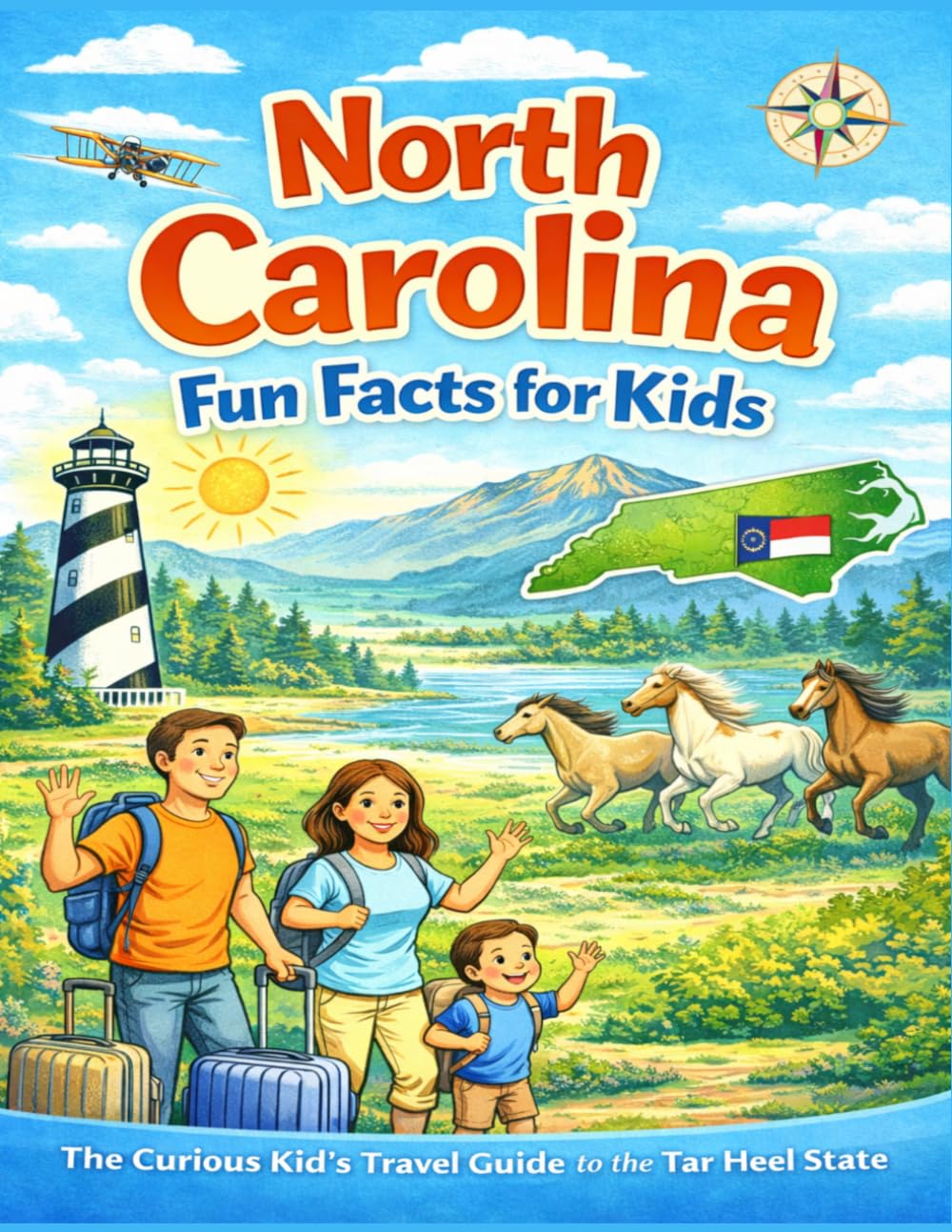 North Carolina Fun Facts for Kids: The Curious Kid’s Travel Guide to the Tar Heel State (The 50 States Fun Facts for Kids Series)