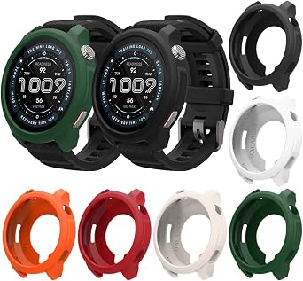 Compatible with Amazfit Balance 2 Bumper Case, Soft Flexible TPU Thin Lightweight Protective Cover for Balance 2 Smart Watch Band [NO Front Screen Protector]