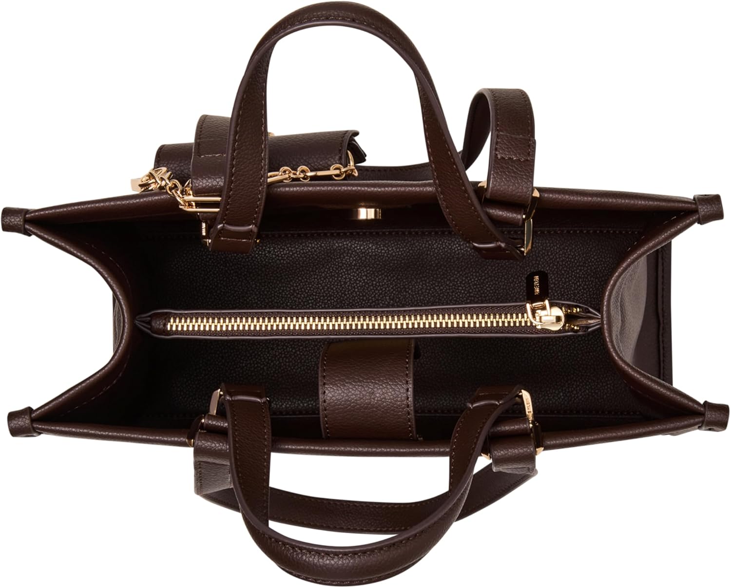 Anne Klein Women's Double Handle Bonded Tote, Espresso - Image 6