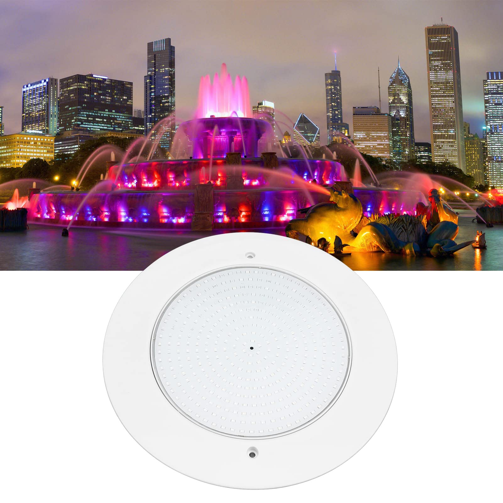 wasserdichte RC-Unterwasserbeleuchtung, RGB-Schwimmbadlicht mit Fernbedienung für Gartenbrunnen, IP68, Steuerbox Im Lieferumfang Enthalten