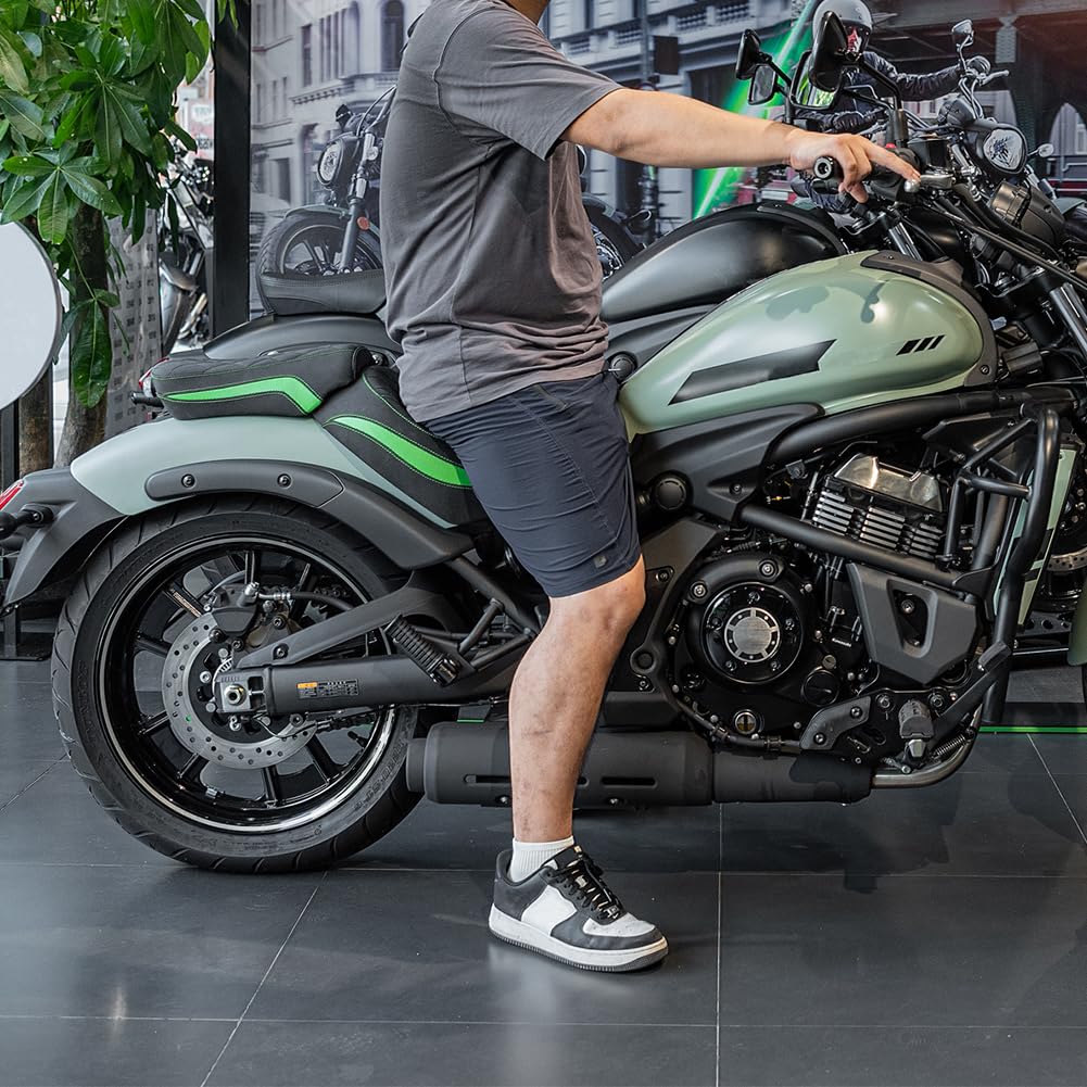 Sièges complet pour Vulcan S 650 EN650 VN650 2015-2024 2025 2026 Moto Avant et Arrière Conducteur Passager Coussin de Selle - Noir