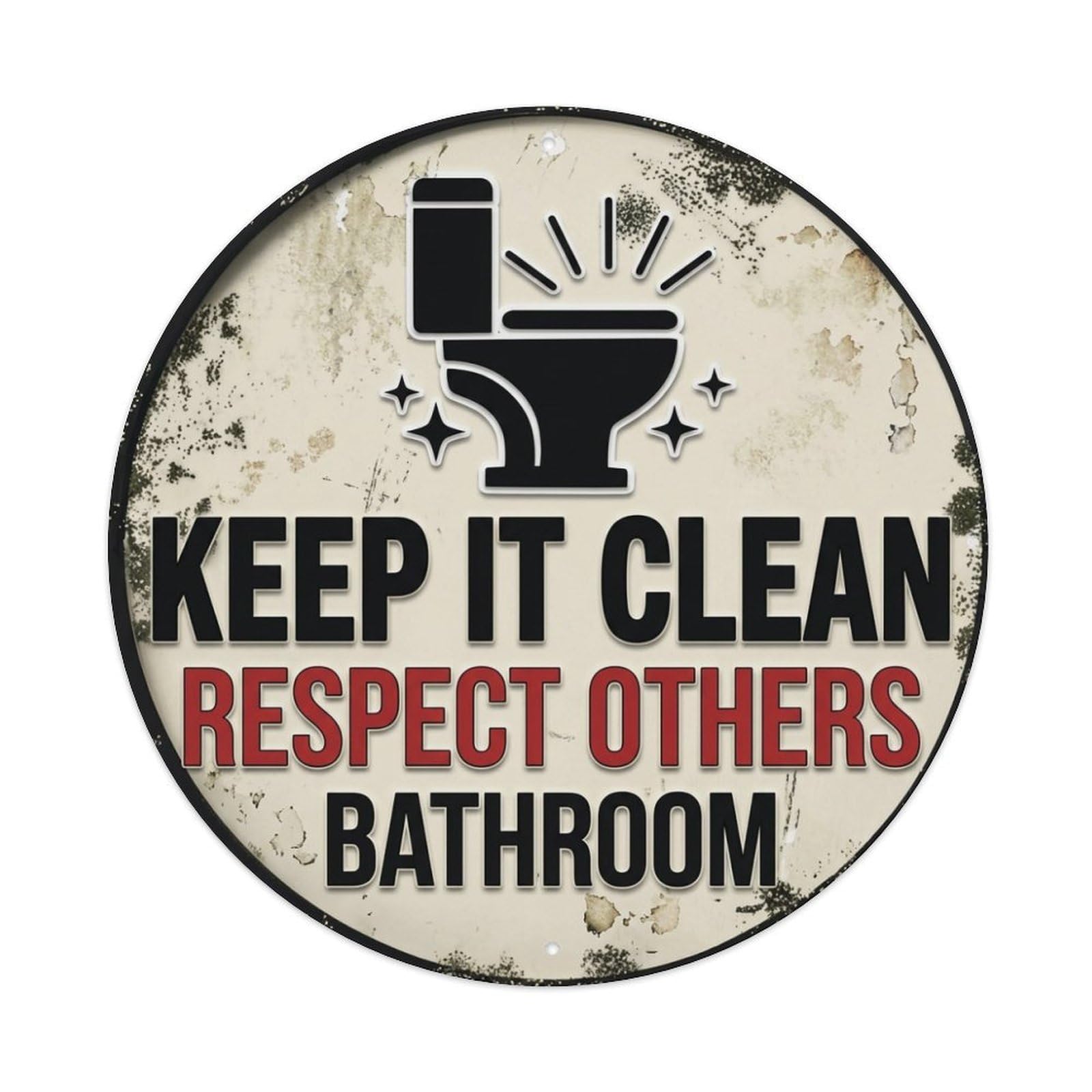 Metal Tin Sign KEEP IT CLEAN RESPECT OTHERS