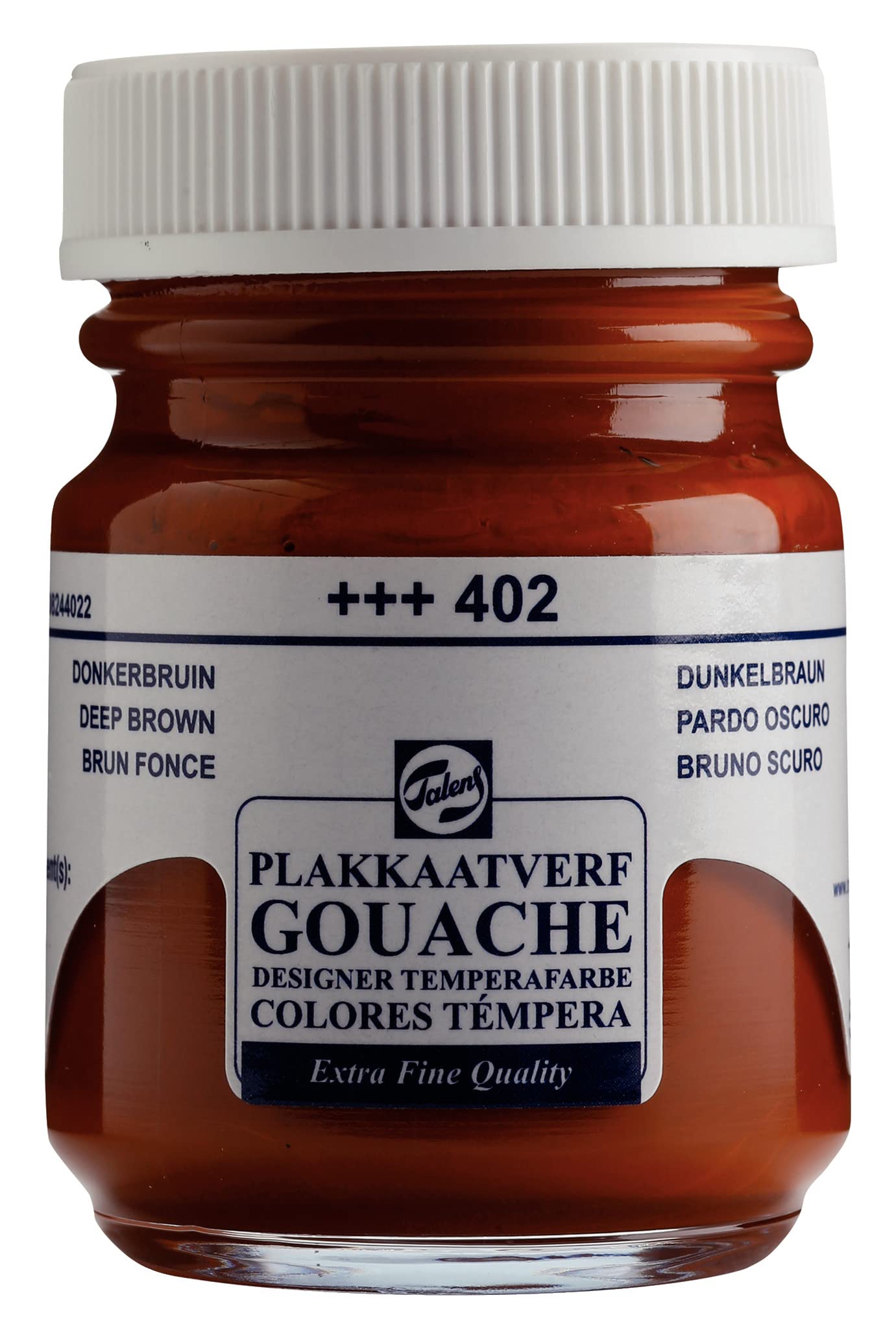 Talens Gouache Extra Fine Quality - 50 ml Deep Brown 402 - High-Pigment Matte Finish Paint for Artists - Smooth Consistency & Opaque Colours โ image 1