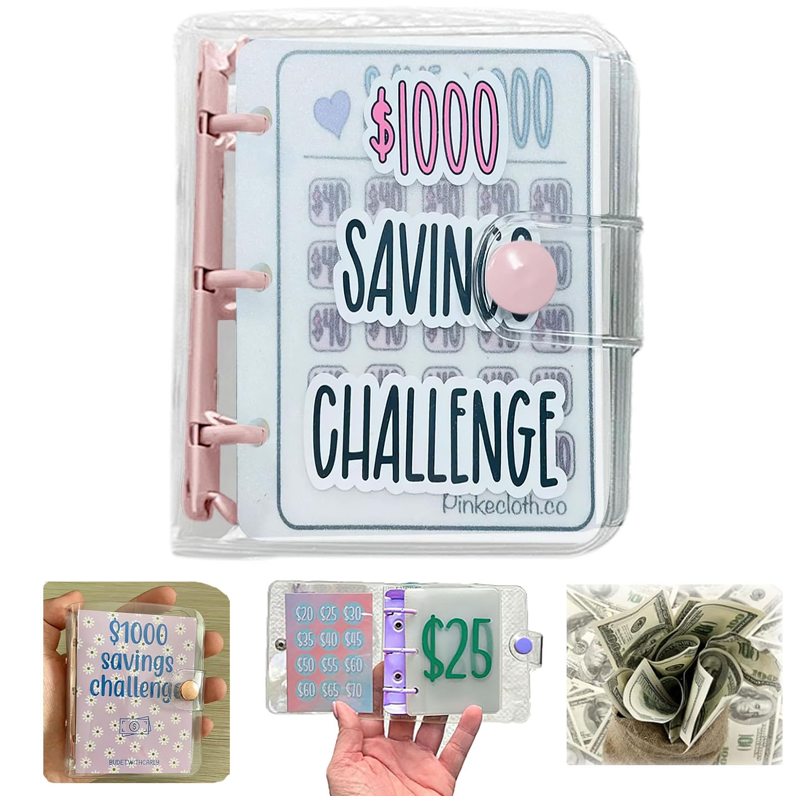 早い者勝　韓国　バインダー　貯金　現金管理　セービングボックス　100チャレンジ 早い者勝 韓国 バインダー 貯金 現金管理 セービングボックス