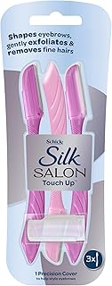 Schick - Silk Salon Touch-Up Dermaplaning Tool | Multipurpose | Exfoliating | Eyebrow Razor and Facial Razor with Precisio...