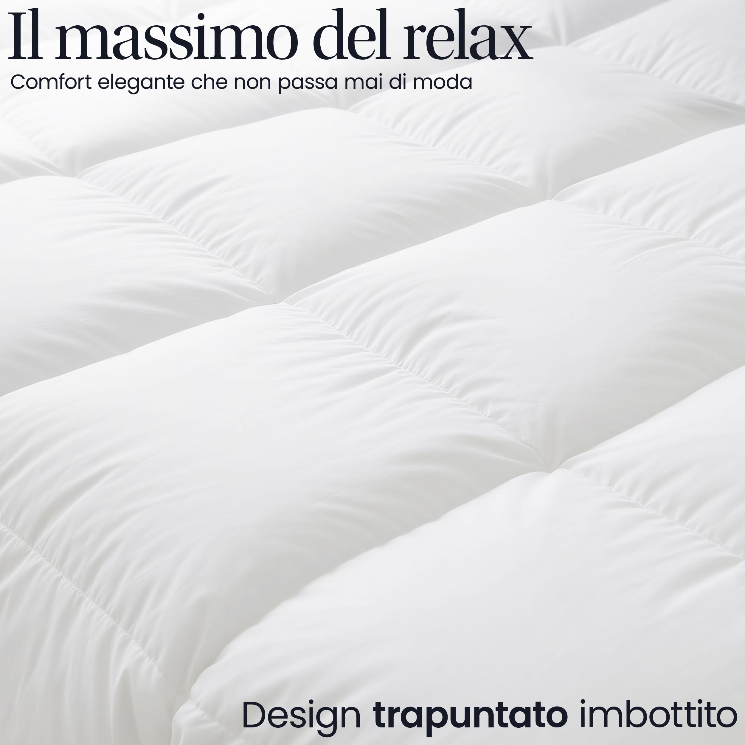 Utopia Bedding Piumino 200x200 cm, Piumone Letto Matrimoniale, 100% Imbottitura in Fibra Cava, Trapunta in Microfibra per Tutte Le Stagioni (Bianco)