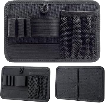 Tactical Bag Insert Panel Organizer - Hook and Loop Modular Utility Admin Panel for Backpack, Vest, Pack | EDC Organizer with Elastic Webbing & Mesh Pocket