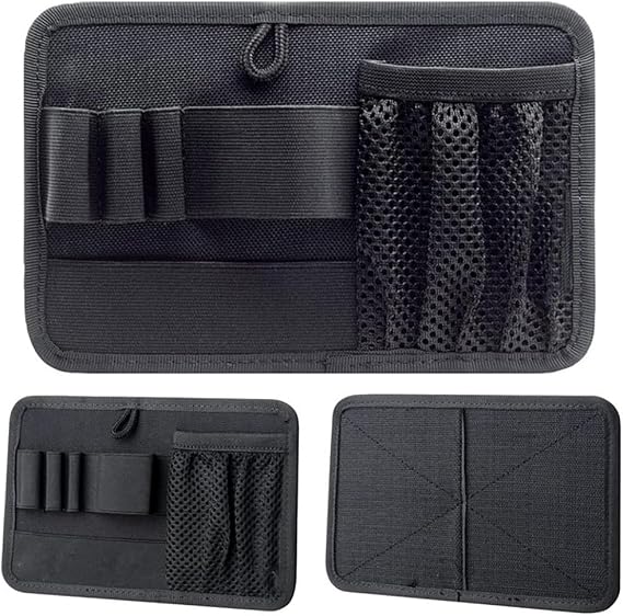 Tactical Bag Insert Panel Organizer - Hook and Loop Modular Utility Admin Panel for Backpack, Vest, Pack | EDC Organizer with Elastic Webbing & Mesh Pocket